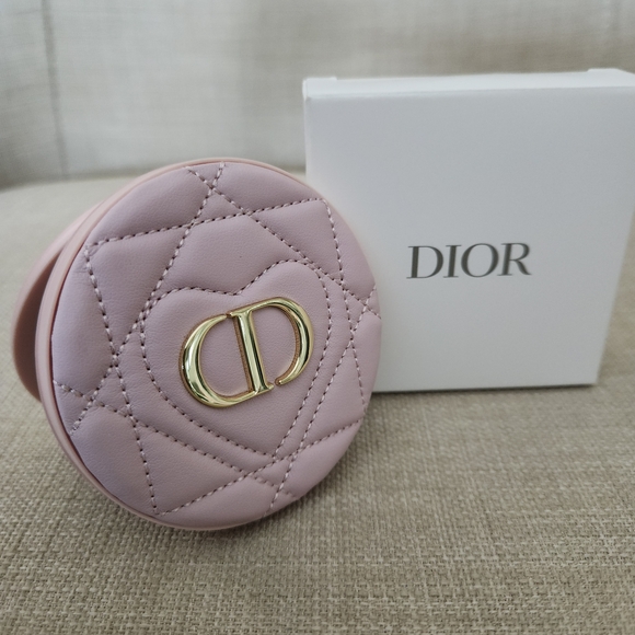 Dior Accessories - NWOT Christian Dior Novelty Pink Quilted Beauty Double Makeup Mirror